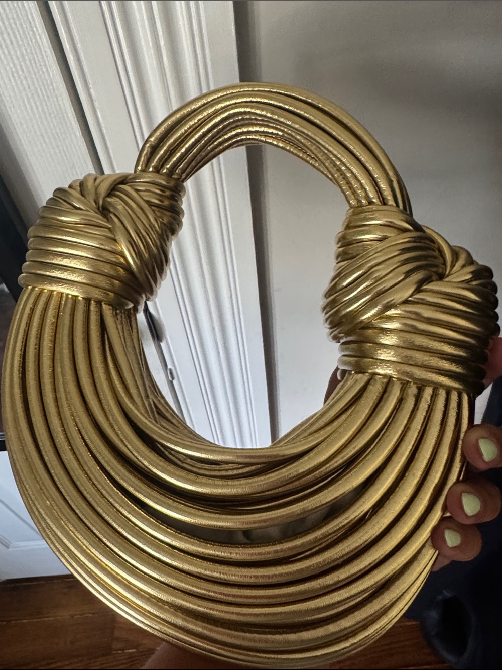 Verano Hill Gold Sculptural Bag - Picture 3 of 3